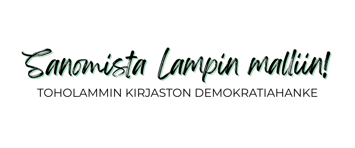 Sanomista lampin malliin hankkeen teksti logo