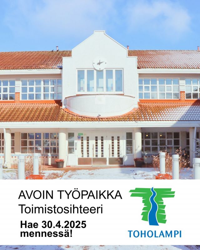 Hakuaikaa jatkettu: Toholammin kunnan hallinto-osastolla on avoinna toimistosihteerin vakinainen virka.

Tehtäviisi kuuluvat muun muassa:
📌 Asianhallinnan, tiedonhallinnan ja kokoushallinnan tehtävät (Dynasty- järjestelmän pääkäyttäjä).
📌 Vaativat ja monipuoliset yleishallinnon tehtävät ja muut toimistopalvelutehtävät.
📌 Asiakirjahallintoa ja arkistotointa johtavan viranhaltijan tehtävät.
📌 Vaalien järjestäminen (keskusvaalilautakunnan sihteeri).
📌 Tehtävänkuvaa voidaan täydentää osaamisesi perusteella!

Tutustu paikkaan ja hae Kuntarekryssä 30.4.2025 klo 15 mennessä! 
🗝 Työavain TOH-01-2-25

@kuntarekry #kuntarekry #avointyöpaikka #työpaikka #toimistosihteeri #asianhallinta #asiakirjahallinto #toholamminkunta #toholampi #luonnollinenkotilaakso