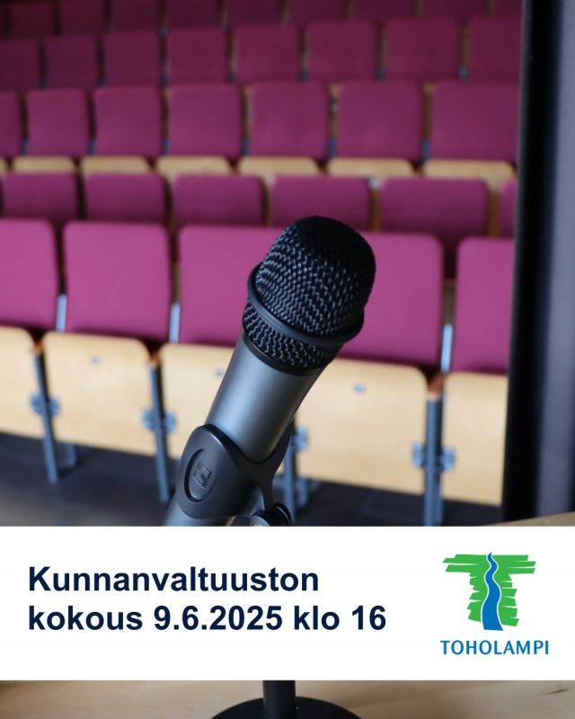 Toholammin uusi valtuusto kokoontuu maanantaina 9.6. klo 16 alkaen kunnantalon kulttuurisalissa. Voit seurata kokousta paikan päällä tai Kulttuurisali-tv:n kautta: toholampi.fi/kulttuurisali-tv/.

Esityslistalla on muun muassa kunnanvaltuuston puheenjohtajien vaali, kunnanhallituksen jäsenten vaali ja lautakuntien jäsenten vaalit. Voit tutustua koko esityslistaan kunnan verkkosivuilla toholampi.fi.

#kunnanvaltuusto #valtuusto #kuntapäättäjä #päätöksenteko #toholamminkunta #toholampi #luonnollinenkotilaakso